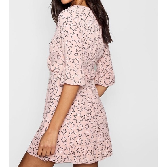 NWT ASOS star print cut out tea dress - Picture 2 of 3
